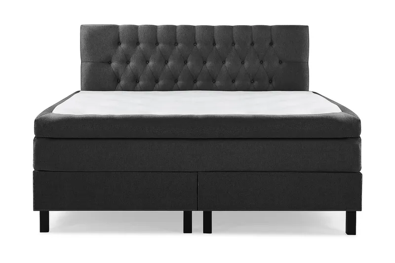 Jenkkisänky Lucky 180x200 Lateksi - Musta/Harmaa - Huonekalut - Sänky - Jenkkisängyt