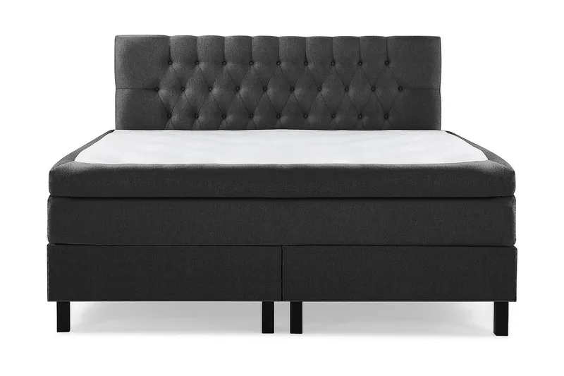 Jenkkisänky Lucky 180x200 Lateksi - Musta/Harmaa - Huonekalut - Sänky - Jenkkisängyt