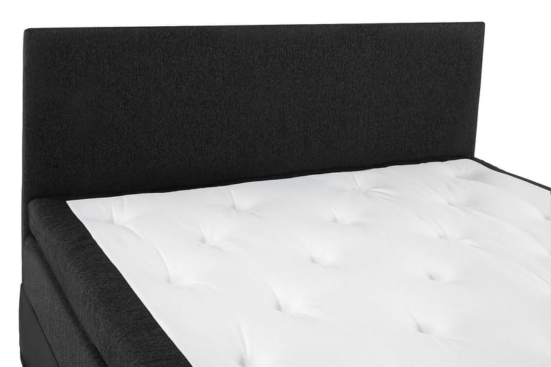 Jenkkisänky Lucky 180x200 Memory Keinonahka/Kangas - Musta/Harmaa - Huonekalut - Sänky - Jenkkisängyt