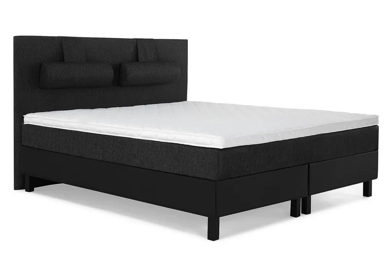 Jenkkisänky Lucky 180x200 Vaahto - Musta/Harmaa/PU - Huonekalut - Sänky - Jenkkisängyt