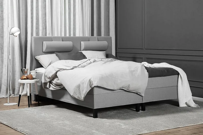 Jenkkisänky Lucky 180x200 Vaahto - Vaaleanharmaa - Huonekalut - Sänky - Jenkkisängyt