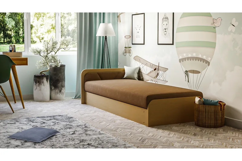 Jenkkisänky Mayuri 80x190 cm - Ruskea - Huonekalut - Sänky - Jenkkisängyt