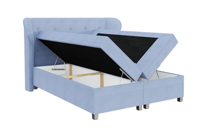 Jenkkisänky Morvold 120x200 cm - Vaaleanharmaa - Huonekalut - Sänky - Jenkkisängyt