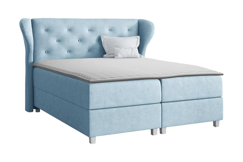 Jenkkisänky Morvold 140x200 cm - Sininen - Huonekalut - Sänky - Jenkkisängyt