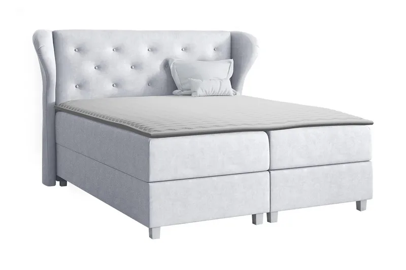 Jenkkisänky Morvold 180x200 cm, Vaaleanharmaa