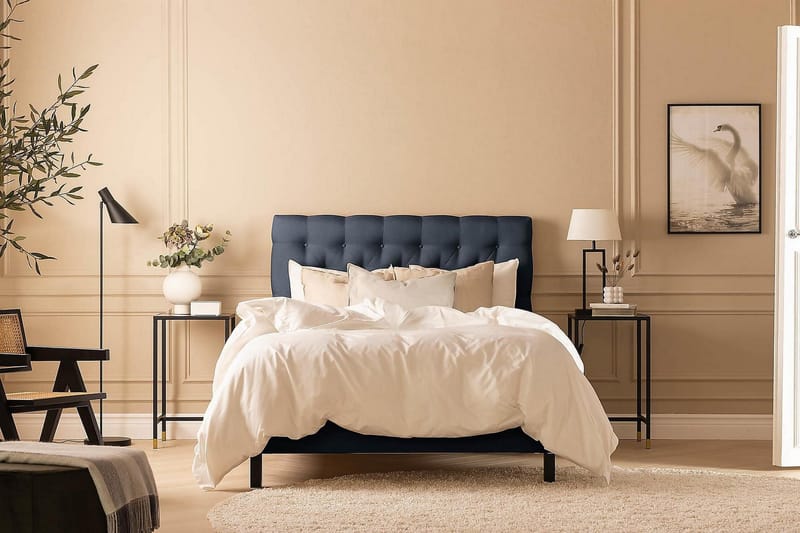 Jenkkisänky Nayaka 140x200 Vaahtomuovi - Sininen - Huonekalut - Sänky - Jenkkisängyt