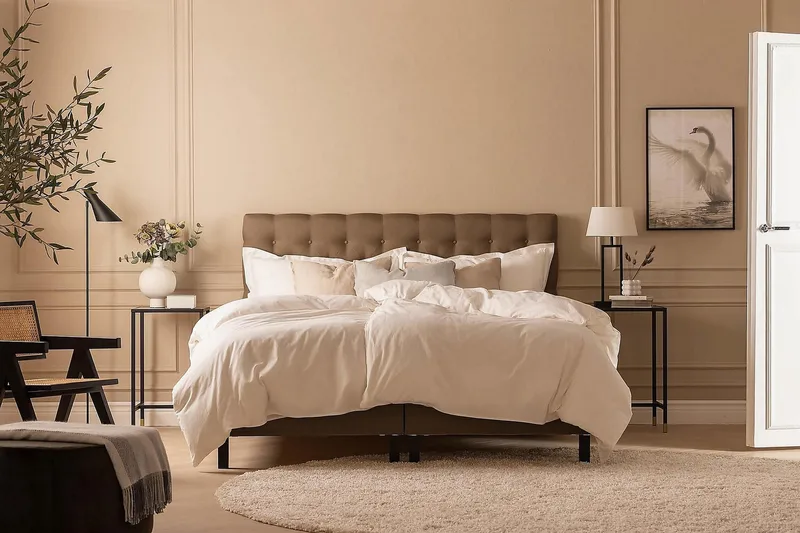 Jenkkisänky Nayaka 150x200 Vaahtomuovi - Ruskea - Huonekalut - Sänky - Jenkkisängyt