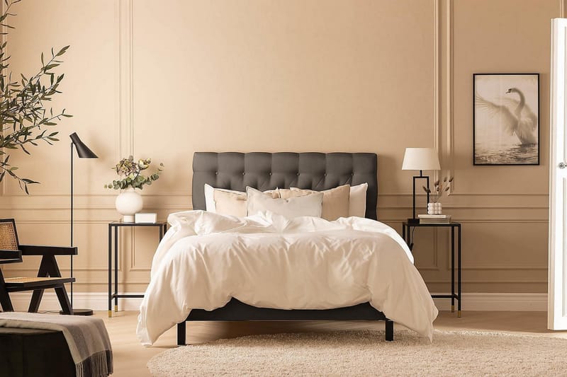 Jenkkisänky Nayaka 90x200 Lateksi - Tummanharmaa - Huonekalut - Sänky - Jenkkisängyt