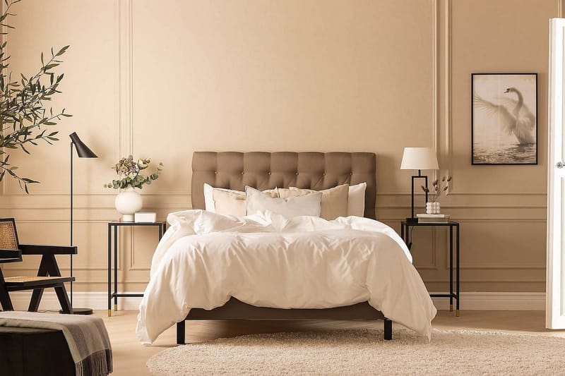 Jenkkisänky Nayaka 90x200 Vaahtomuovi - Ruskea - Huonekalut - Sänky - Jenkkisängyt