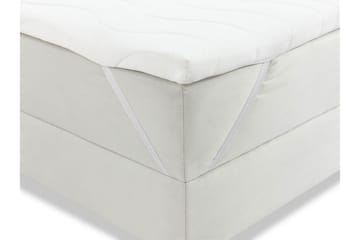 Jenkkisänky Necunecu 160x200 cm Sängynpäädyllä Pestävä - Harmaa - Huonekalut - Sänky - Jenkkisängyt