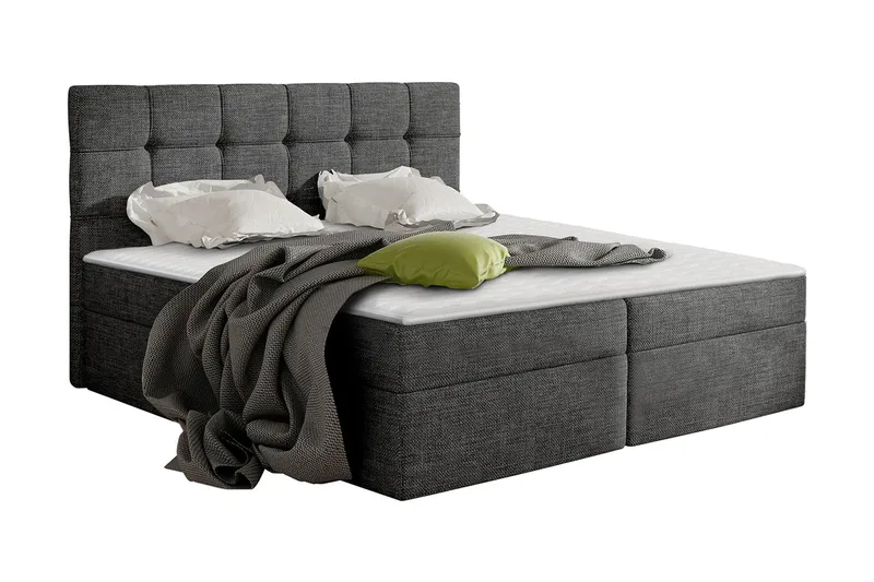 Jenkkisänky Nele 140x200, Tummanharmaa