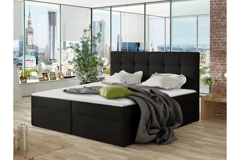 Jenkkisänky Nele 180x200 - Musta - Huonekalut - Sänky - Jenkkisängyt