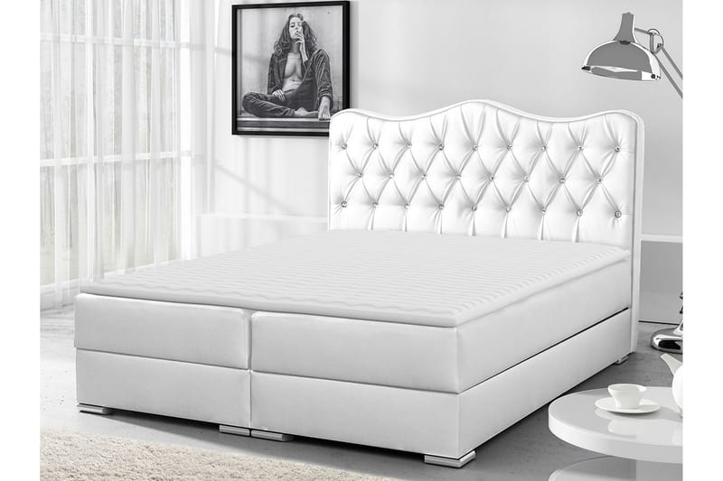 Jenkkisänky Nenita 120x200 - Valkoinen - Huonekalut - Sänky - Jenkkisängyt