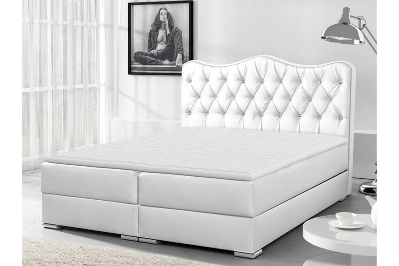 Jenkkisänky Nenita 120x200 - Valkoinen - Huonekalut - Sänky - Jenkkisängyt