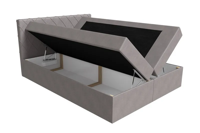 Jenkkisänky Nerland 160x200 cm - Beige - Huonekalut - Sänky - Jenkkisängyt