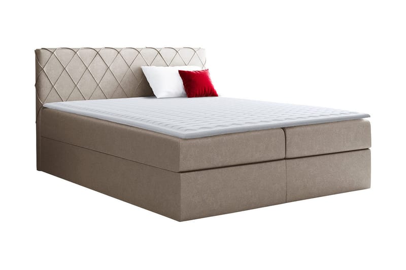 Jenkkisänky Nerland 180x200 cm - Beige - Huonekalut - Sänky - Jenkkisängyt