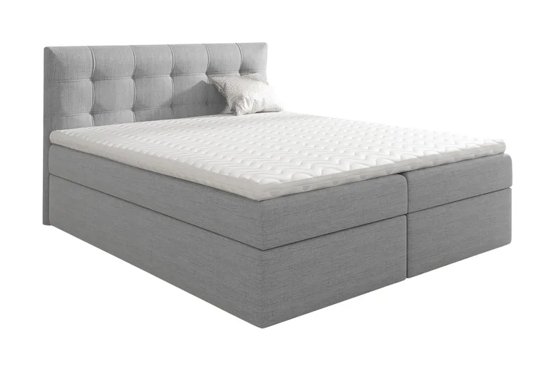 Jenkkisänky Oldereid 140x200 cm, Musta / Harmaa / Valkoinen