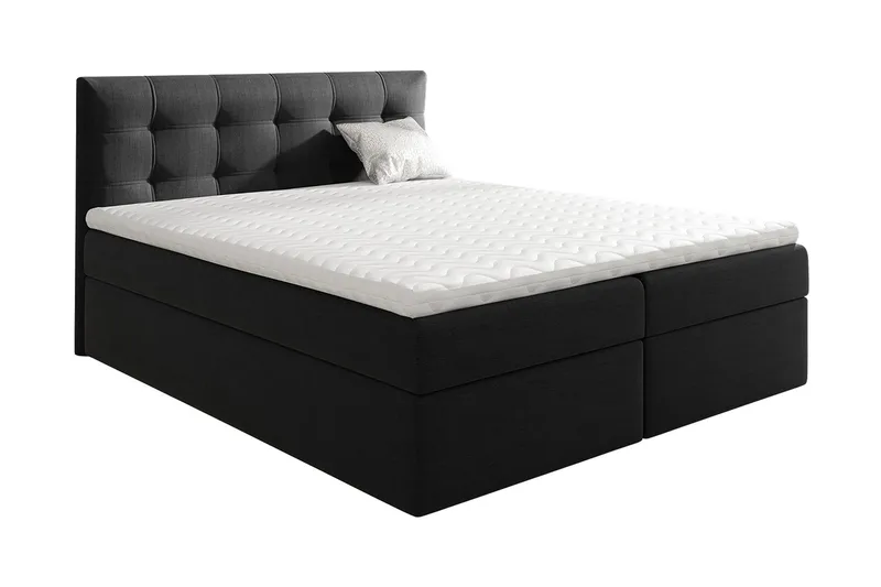 Jenkkisänky Oldereid 180x200 cm, Musta/Valkoinen