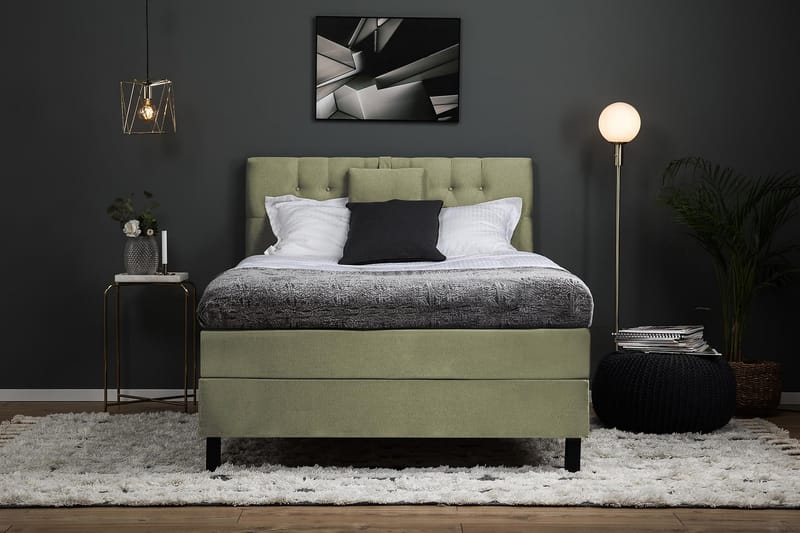 Jenkkisänky Olivia 120x200 Memory - Vihreä - Huonekalut - Sänky - Jenkkisängyt
