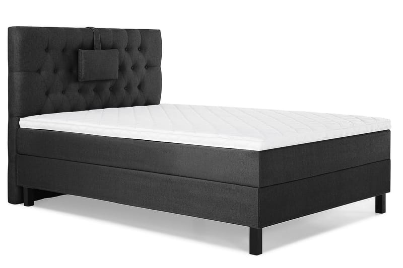 Jenkkisänky Olivia 120x200 Vaahto - Musta/Harmaa - Huonekalut - Sänky - Jenkkisängyt