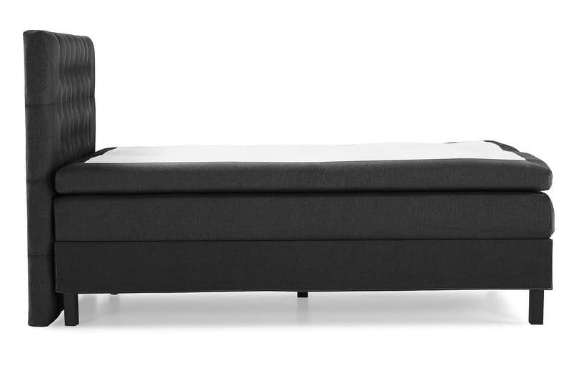 Jenkkisänky Olivia 140x200 Polyeetteri - Musta/Harmaa - Huonekalut - Sänky - Jenkkisängyt