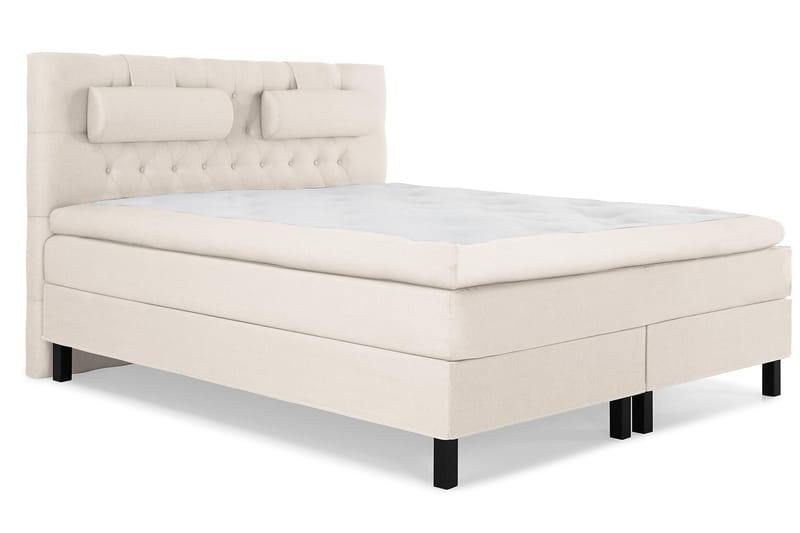 Jenkkisänky Olivia 160x200 Lateksi - Beige - Huonekalut - Sänky - Jenkkisängyt