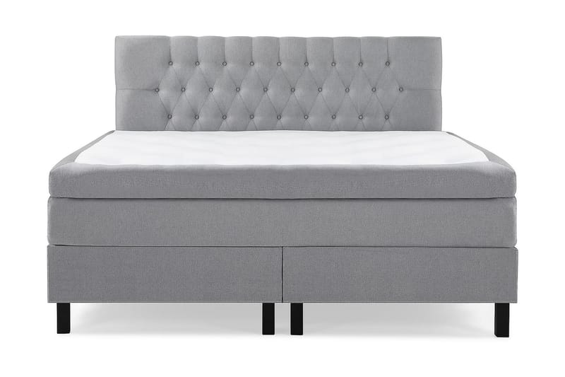 Jenkkisänky Olivia 160x200 Lateksi - Harmaa - Huonekalut - Sänky - Jenkkisängyt