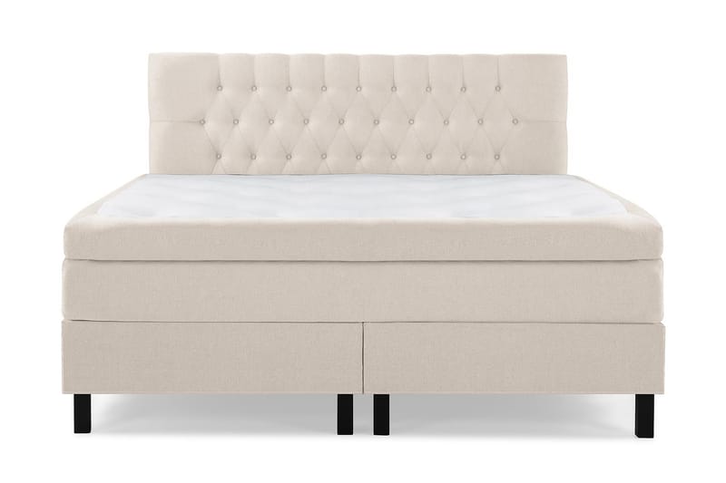 Jenkkisänky Olivia 160x200 Polyeetteri - Beige - Huonekalut - Sänky - Jenkkisängyt