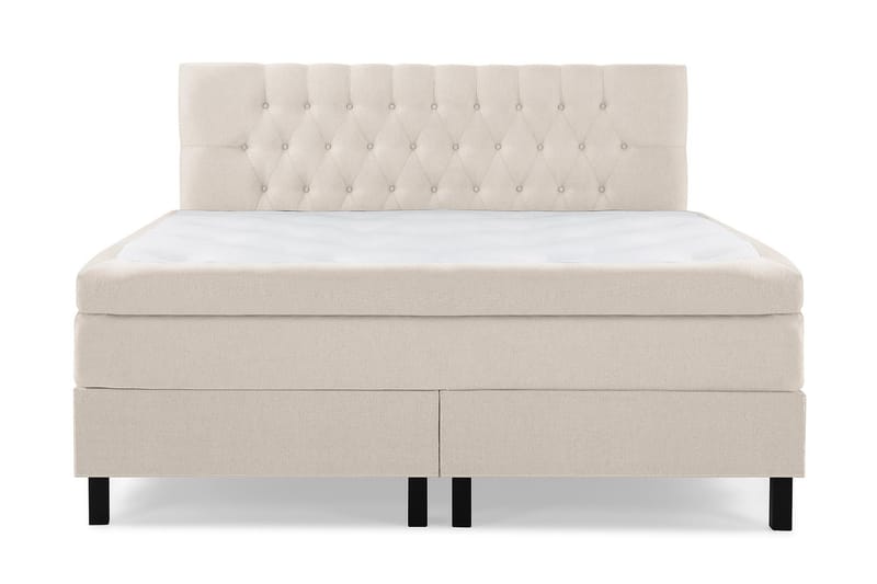 Jenkkisänky Olivia 180x200 Lateksi - Beige - Huonekalut - Sänky - Jenkkisängyt