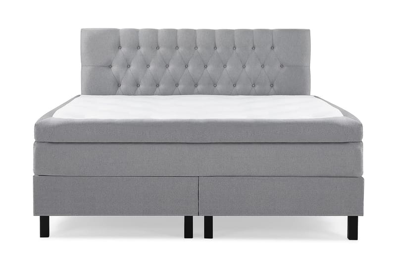 Jenkkisänky Olivia 180x200 Lateksi - Harmaa - Huonekalut - Sänky - Jenkkisängyt