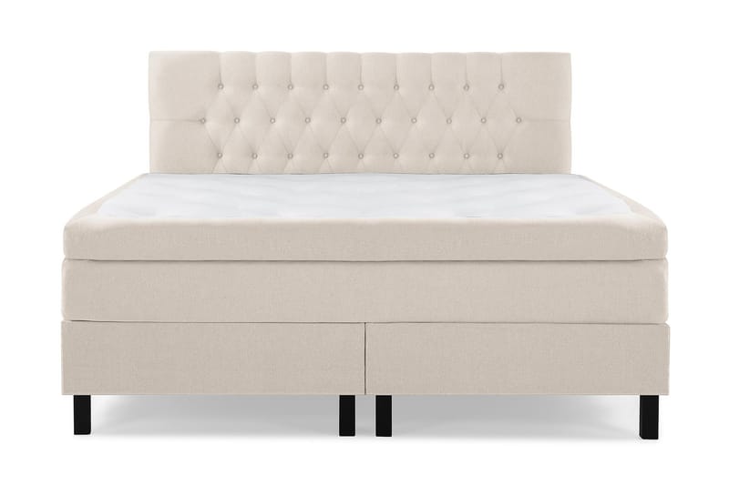 Jenkkisänky Olivia 180x200 Memory - Beige - Huonekalut - Sänky - Jenkkisängyt
