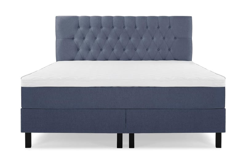 Jenkkisänky Olivia 180x200 Vaahto - Tummansininen - Huonekalut - Sänky - Jenkkisängyt