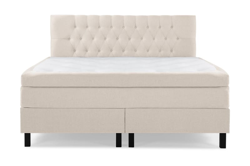 Jenkkisänky Olivia 180x200 Polyeetteri - Beige - Huonekalut - Sänky - Jenkkisängyt