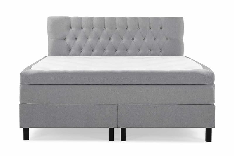Jenkkisänky Olivia 180x200 Polyeetteri - Harmaa - Huonekalut - Sänky - Jenkkisängyt