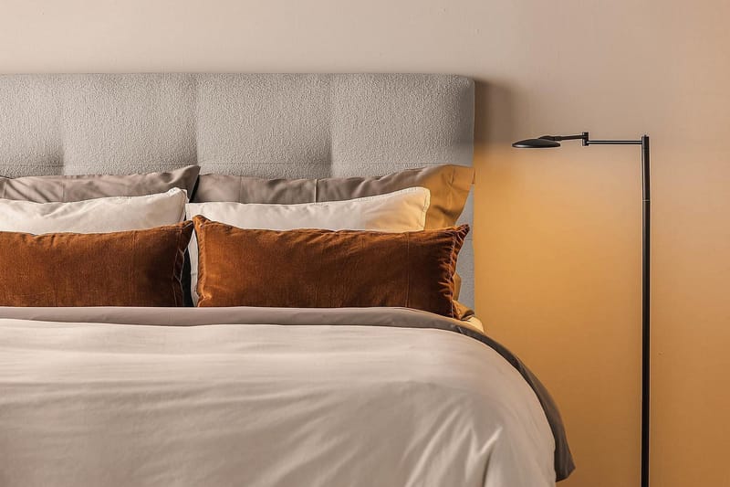 Jenkkisänky Oslo Lyx 120x200 cm Buklee - Harmaa - Huonekalut - Sänky - Jenkkisängyt