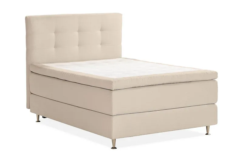Jenkkisänky Oslo Lyx 140x200 cm Buklee - Beige - Huonekalut - Sänky - Jenkkisängyt
