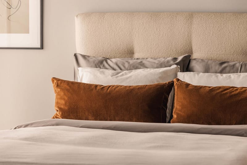 Jenkkisänky Oslo Lyx 140x200 cm Buklee - Beige - Huonekalut - Sänky - Jenkkisängyt