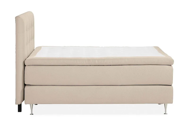 Jenkkisänky Oslo Lyx 160x200 cm Buklee - Beige - Huonekalut - Sänky - Jenkkisängyt