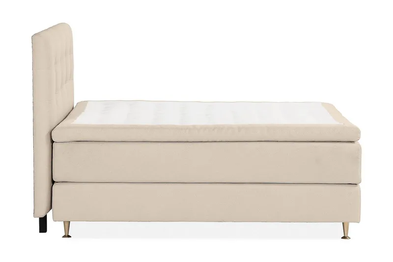 Jenkkisänky Oslo Lyx 160x200 cm Buklee - Beige - Huonekalut - Sänky - Jenkkisängyt