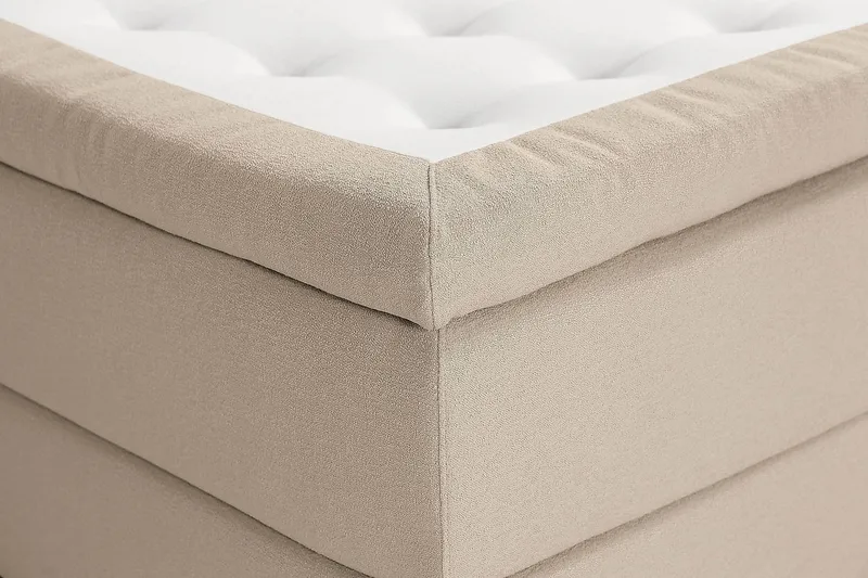 Jenkkisänky Oslo Lyx 160x200 cm Buklee - Beige - Huonekalut - Sänky - Jenkkisängyt