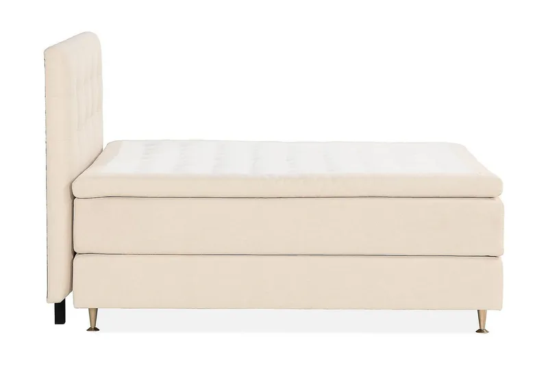 Jenkkisänky Oslo Lyx 160x200 cm Buklee - Vaaleabeige - Huonekalut - Sänky - Jenkkisängyt