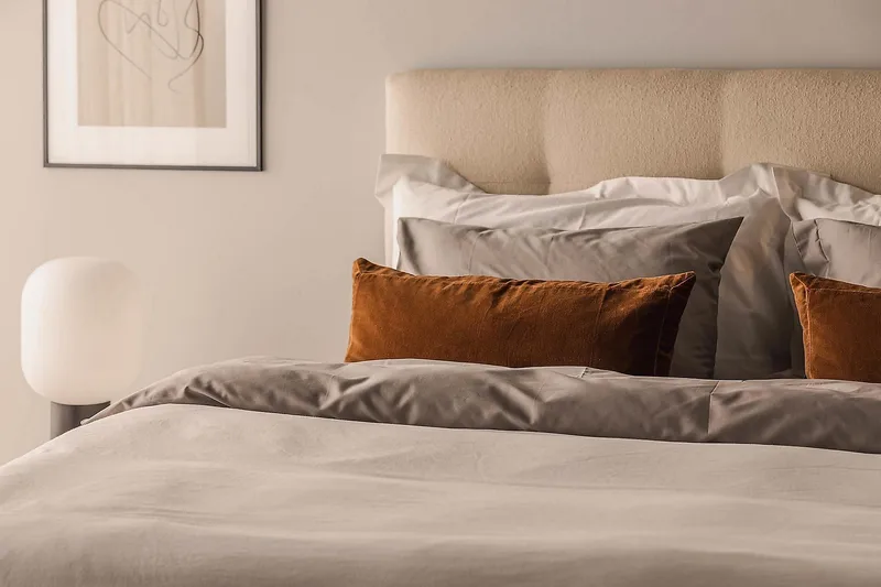 Jenkkisänky Oslo Lyx 180x200 cm Buklee - Beige - Huonekalut - Sänky - Jenkkisängyt