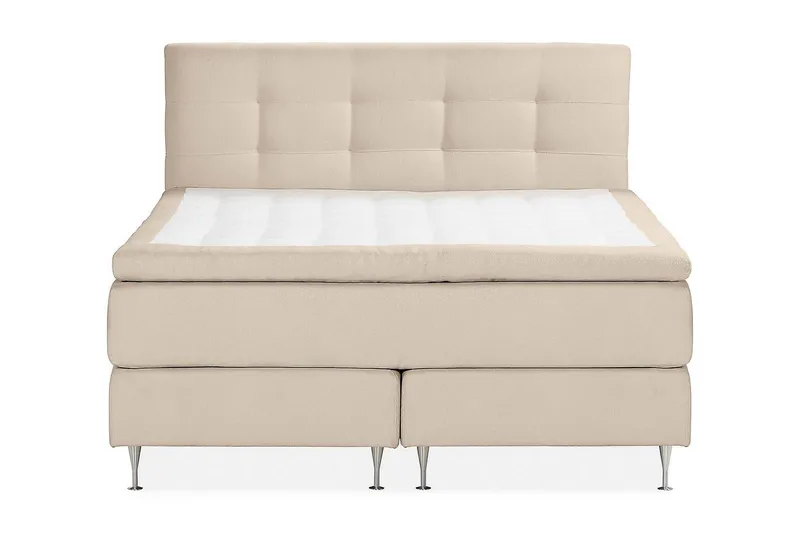 Jenkkisänky Oslo Lyx 180x200 cm Buklee - Beige - Huonekalut - Sänky - Jenkkisängyt