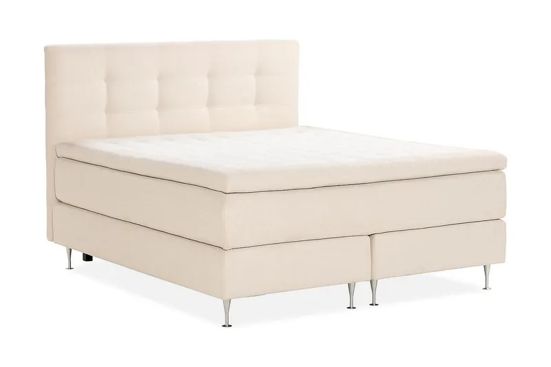 Jenkkisänky Oslo Lyx 180x200 cm Buklee - Vaaleabeige - Huonekalut - Sänky - Jenkkisängyt