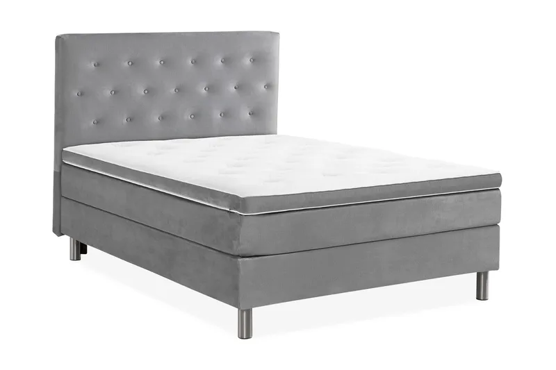 Jenkkisänky Rebeca 140x200 - Harmaa - Huonekalut - Sänky - Jenkkisängyt