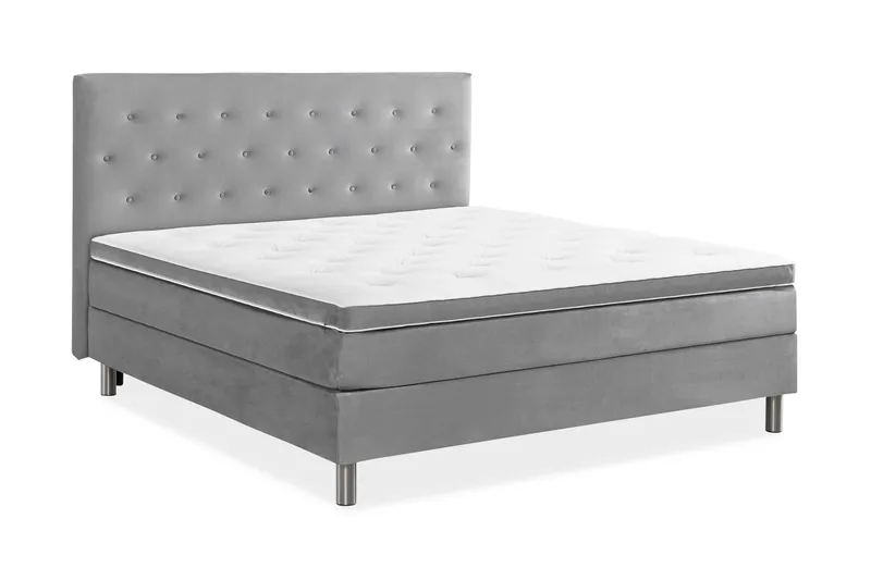 Jenkkisänky Rebeca 160x200 - Harmaa - Huonekalut - Sänky - Jenkkisängyt