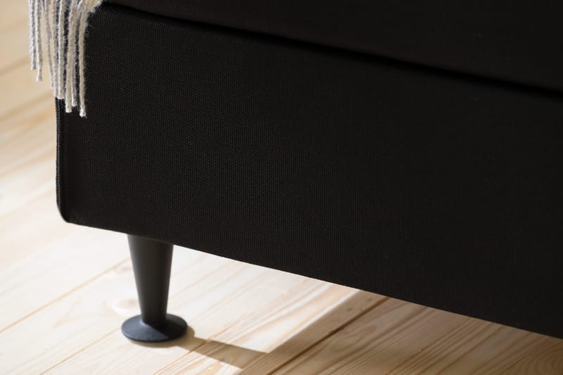 Jenkkisänky Rebeca 90x200 cm - Musta - Huonekalut - Sänky - Jenkkisängyt