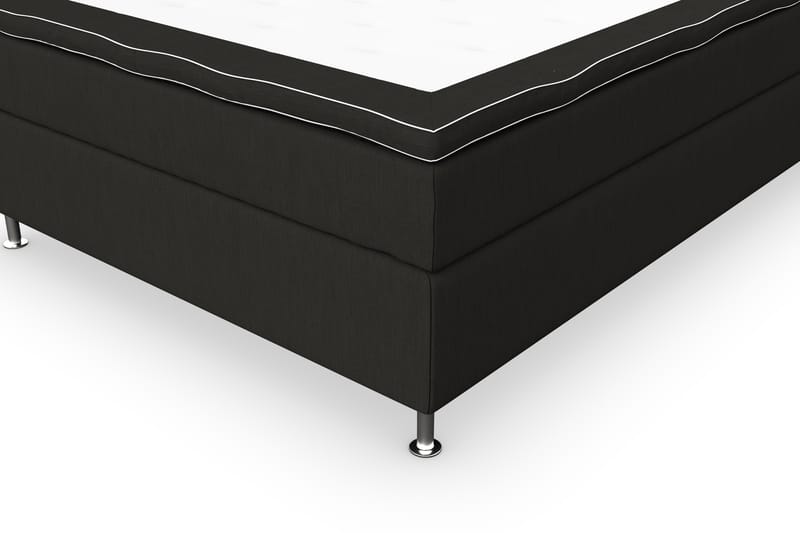 Jenkkisänky Roma Lyx 140x200 - Musta/Hopea jalat - Huonekalut - Sänky - Jenkkisängyt