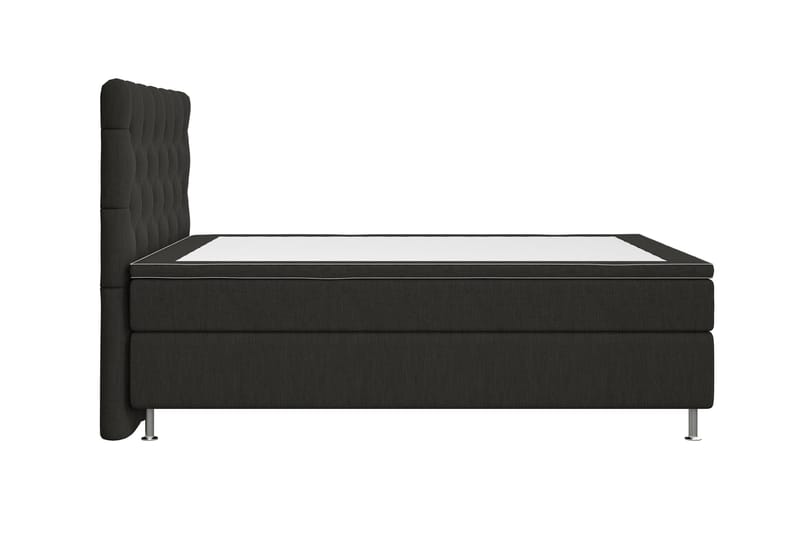 Jenkkisänky Roma Lyx 140x200 - Musta/Hopea jalat - Huonekalut - Sänky - Jenkkisängyt