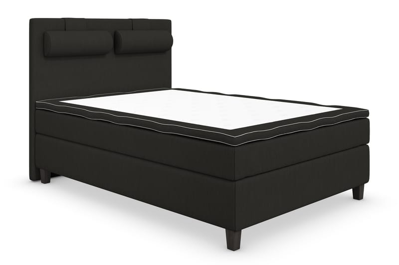 Jenkkisänky Roma Lyx 140x200 - Musta/Mustat jalat - Huonekalut - Sänky - Jenkkisängyt